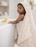 Badcape Badstof Miffy Jacquard - Nougat