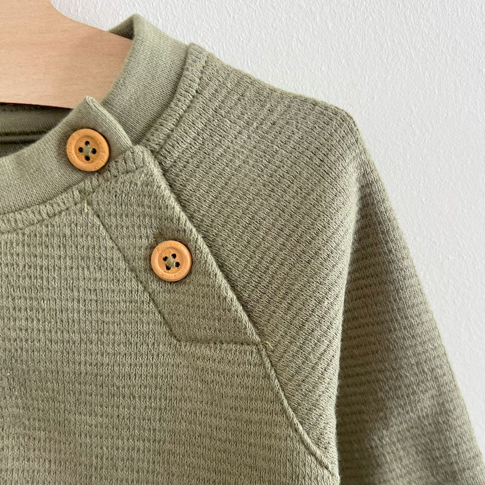 T-shirt Waffle - Khaki