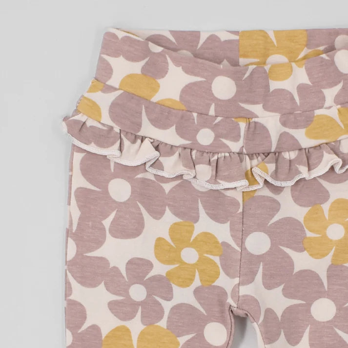 Legging Jersey Ruffle - Bloem