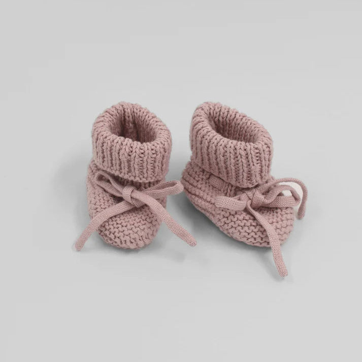 Slofjes Gebreid - Poederroze