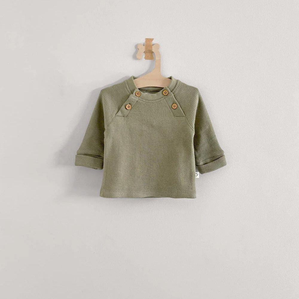 T-shirt Waffle - Khaki