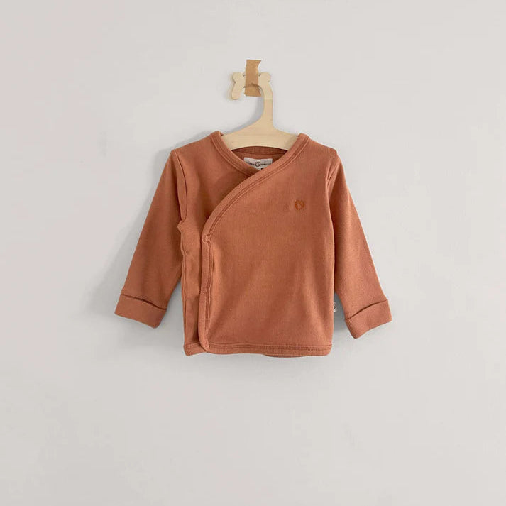 Wrap T-shirt - Cognac